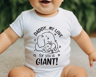 Baby Gift, Modern onesies, New Dad Gift, Baby Reveal to Husband Hubby Dad Father, Baby Shower Gift, Father's Day Gift, Baby Bodysuits