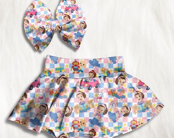 Conjunto de bebé niña con gorrito y lazos, cumpleañera, atuendo de cumpleaños de la Sra. Rachel, bombacho para bebé niña, ropa linda para niña pequeña, cumpleaños con temática de maestra