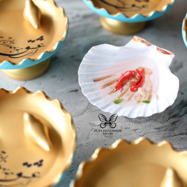 3D goldfish resin, Haft sin set, Persian New Year,Happy nowruz, haft seen fish ,Sofreh Haftseen,Persian Handmade made in uk