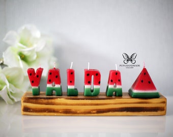 Yalda night, Yalda letters candle , Persian decoration, Watermelon Candle, nowruz candle,pomegranate Candle, شمع شب یلدا