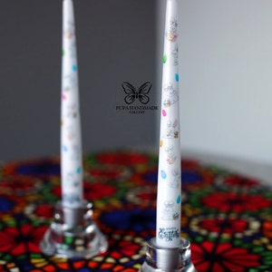Easter candle, Easter decor, Easter candlestick, Spring candle, Rabbit candle, Taper candle, Dinner candle, Easter gift