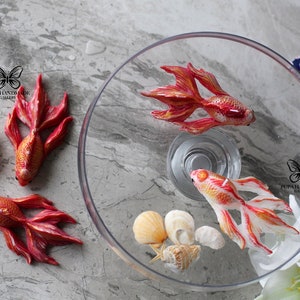 3D goldfish candle,Haft sin candle,red fish candle Persian New Year,Happy nowruz,haft seen fish ,Sofreh Haftseen,Persian Handmade made in uk