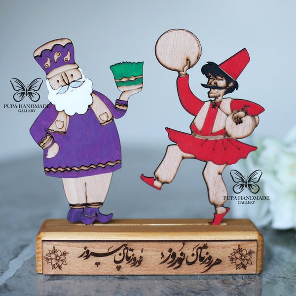 Haft sin decoration, Nowruz figurine, Nowruz Messenger ,Happy nowruz, haft seen  ,Sofreh Haftseen Decoraion,Persian Handmade made in uk