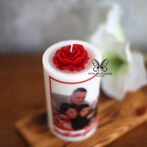 Personalised Photo Candle, Personalised Candle Gift, Photo Candle Personalised, Photo Personalised Gift, Photo Gift Keepsake Candle