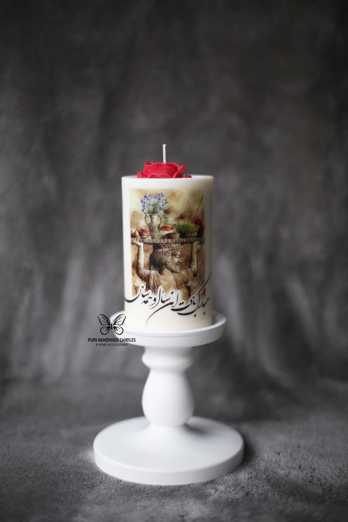 Persian Poetry Candle Haft Sin Candlehafez Candle Persian Etsy