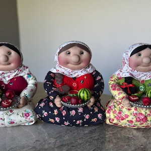 Yalda Shah bibi, Yalda decoration , Persian decoration, Watermelon & pomegranate , Yalda gift nane sarma doll ,  شب یلدا