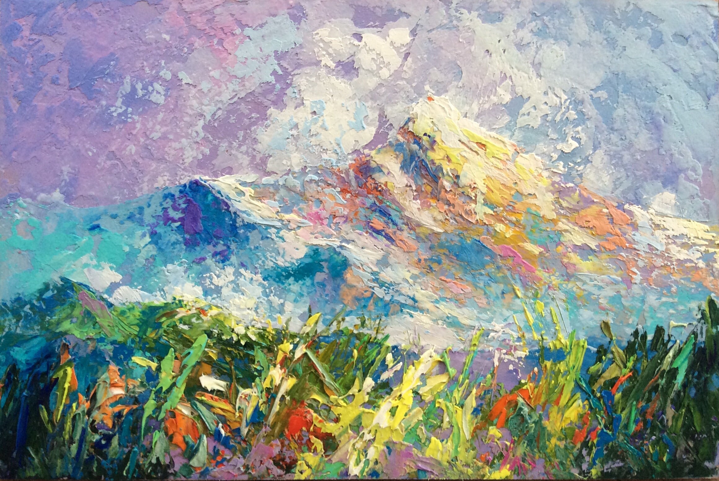 Abstract Rocky Mountains Colorado landscape 812 Original oil Etsy