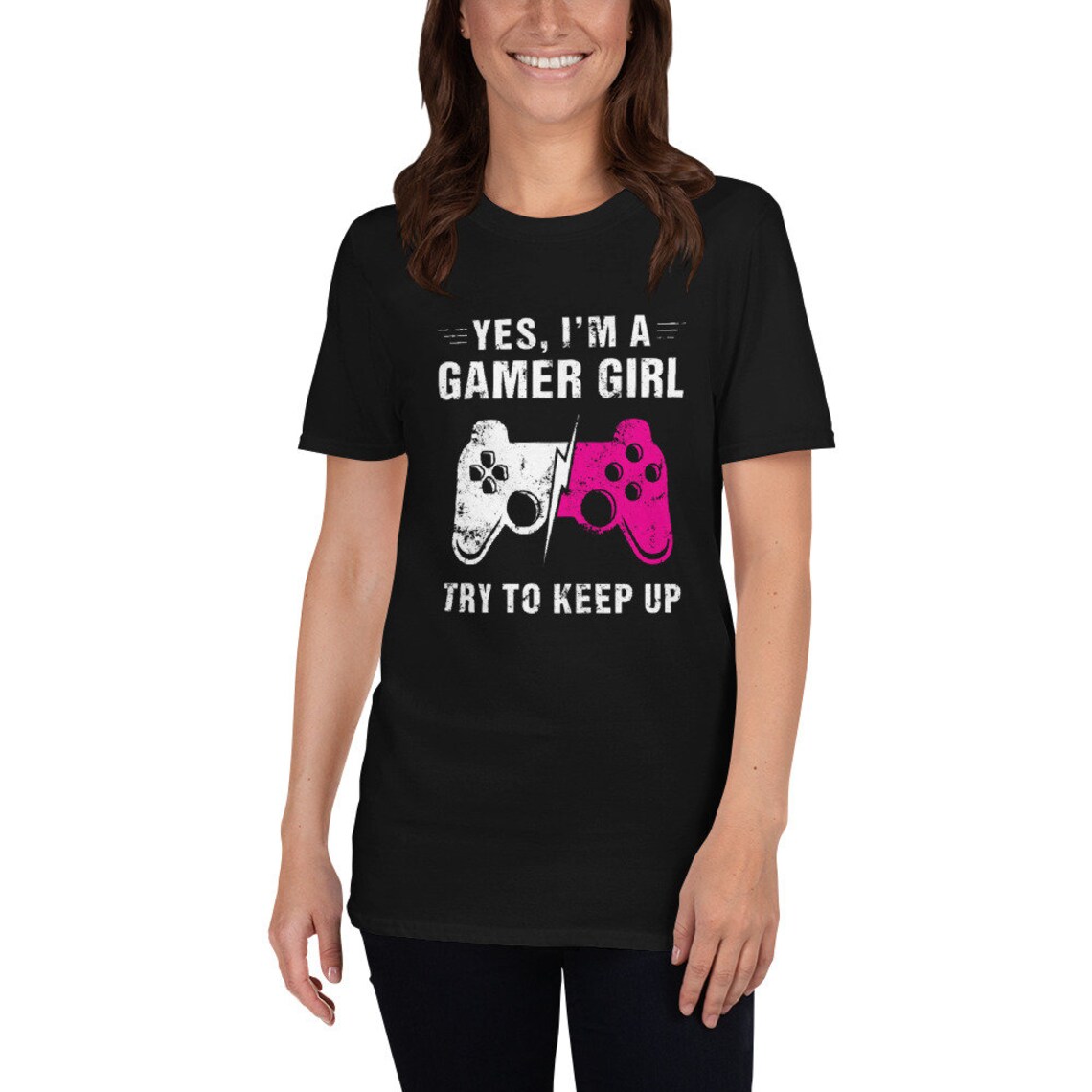 Yes I Am a Gamer Girl Try to Keep up Gamer Girl Stuff Gifts Etsy