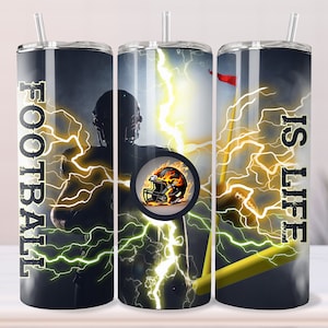 Football Tumbler Wrap, football is life png, football png, football tumbler design, football tumbler mockup, football video mockup, football