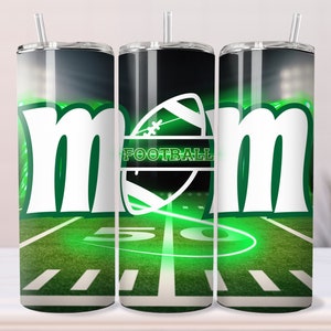 Football Mom Tumbler Wrap, 20oz skinny tumbler wrap, football png, football tumbler design, football tumbler mockup, football video mockup