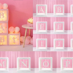 A-Z, 0-9 Balloon Boxes - One Balloon Boxes - Two Balloon Boxes - Love Balloon Boxes - Baby Balloon Boxes - Balloon Blocks