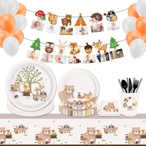 Woodland Birthday Decorations - Woodland Party Decorations - Woodland Birthday Party - Woodland Theme Party - Woodland Birthday Banner