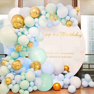 Pastel Balloon Garland Set - Pastel Birthday Balloons - 124pcs