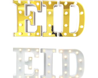 Eid LED Light up Letters - Eid Lights  - 2 Colours