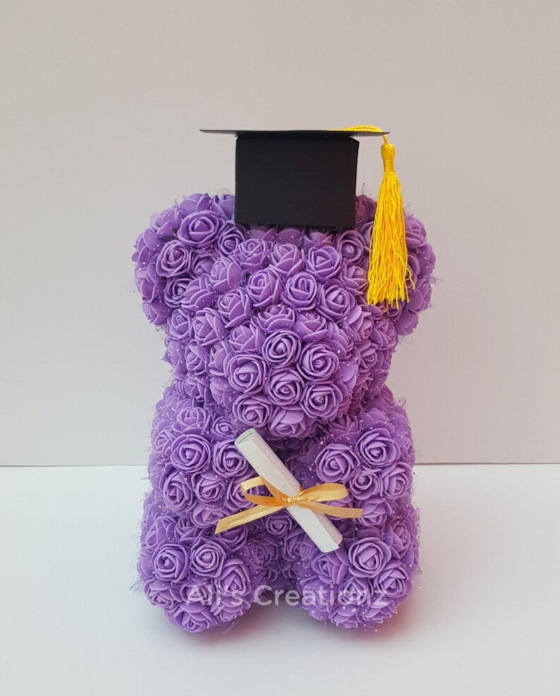 Graduation Gift Graduation Rose Bear for Her Graduation Etsy UK