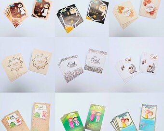 Eidi Envelopes, Eid Money Envelopes, Eid Money Cards, Eid Money Wallets, Eidi Envelopes For Kids & Adults - Pack of 5