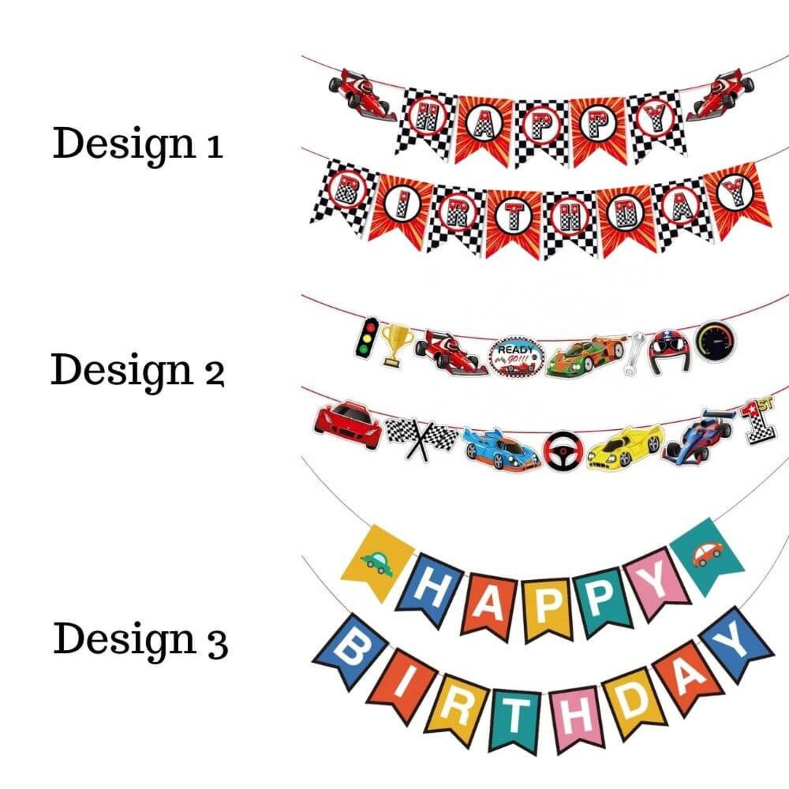 Car Birthday Banner Racing Car Birthday Banner Sports Car Etsy UK
