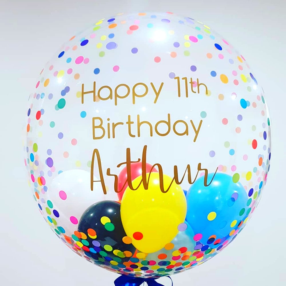 Balloon In A Box Personalised Confetti Balloon With Next Day Etsy