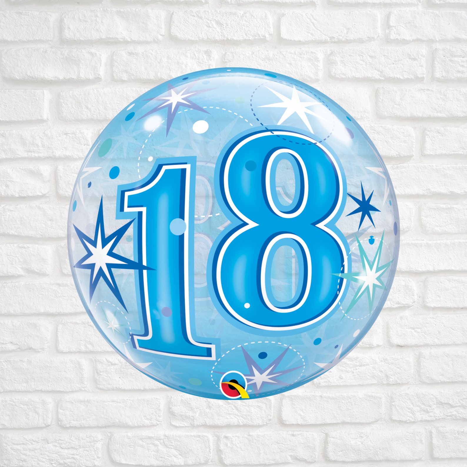 18th Birthday Blue Balloon In A Box Delivered Straight To Your Etsy
