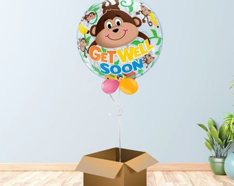 Get Well Soon Bubble Balloon - Delivered with Next Day Delivery