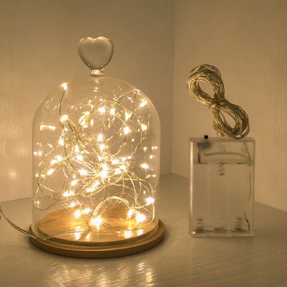 A Batteria Peasur Lucine Led Decorative A Batteria Con Timer, 3M 30 LED