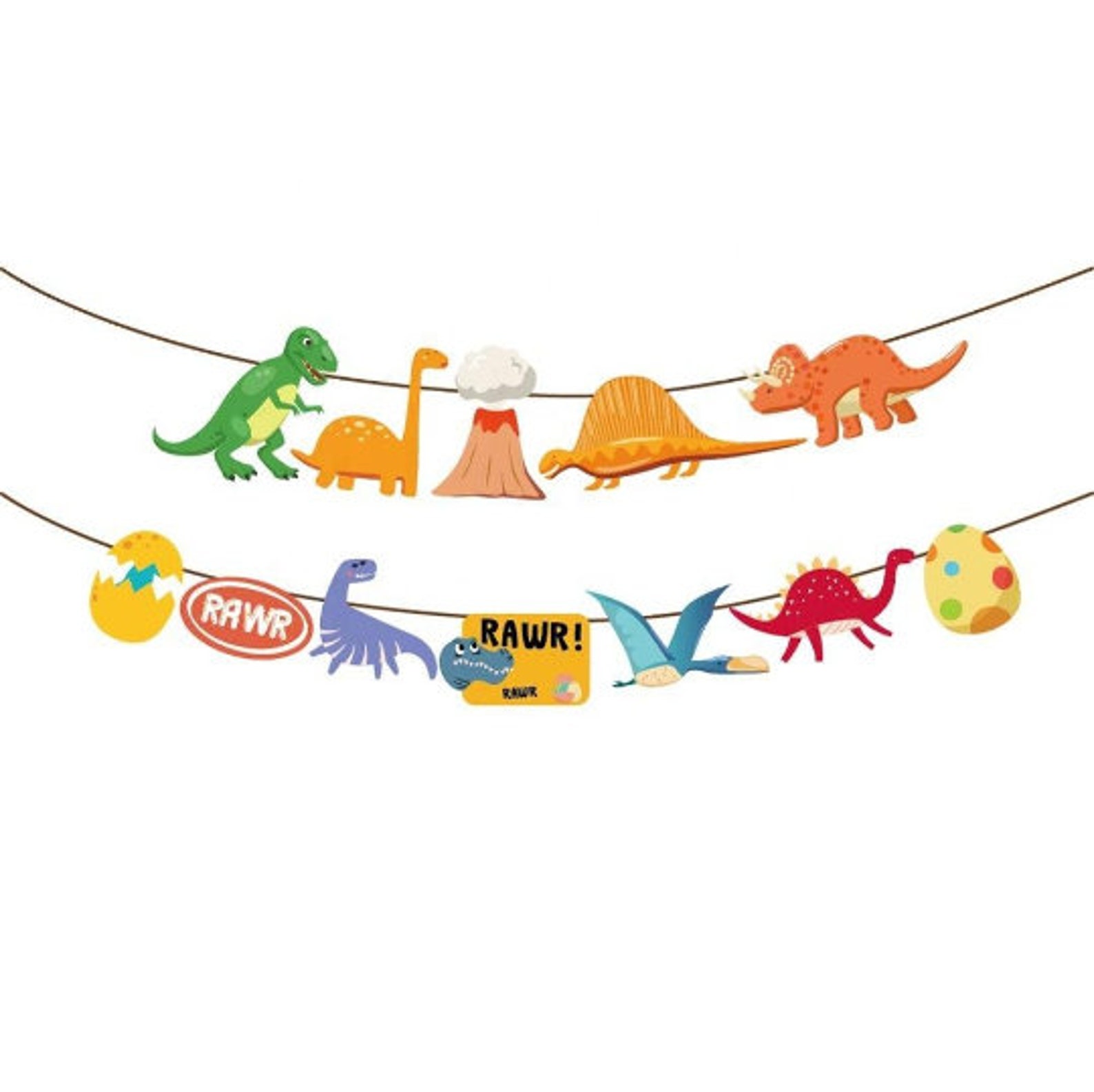 Dinosaur Birthday Decorations Dinosaur Birthday Banner Etsy