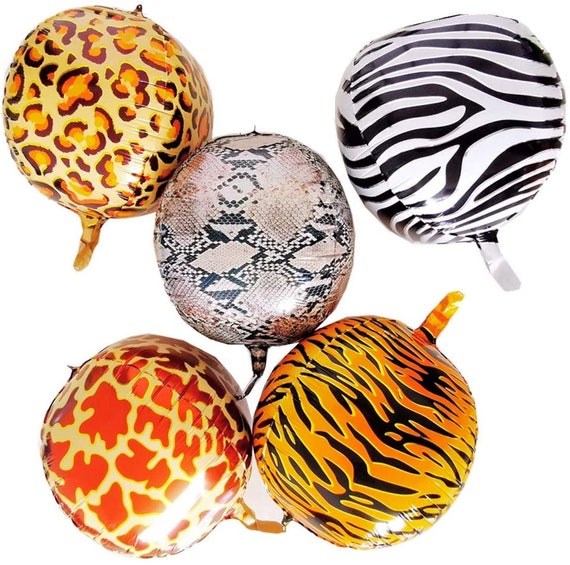Safari Balloons Jungle Balloons Animal Balloons for Jungle Etsy