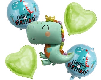 Globos de dinosaurios, decoración de cumpleaños de dinosaurios, fiesta de dinosaurios, fiesta temática de dinosaurios, cumpleaños temático de dinosaurios