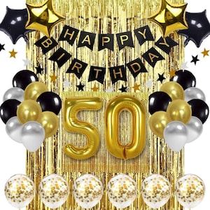 50th Birthday Decoration Set - 50th Birthday Decoration Set For Women-  50th Birthday Decoration Set For Men