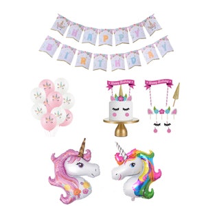 Einhorn Party Dekoration, Einhorn Kuchen Dekoration, Einhorn Cake Topper, Einhorn Geburtstag Dekorationen, Einhorn Ballons