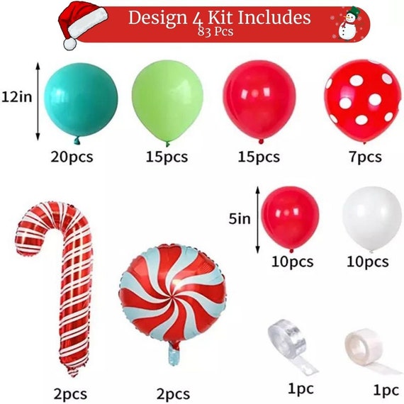 Kit Ghirlanda Di Palloncini Di Natale - Decorazioni Natalizie