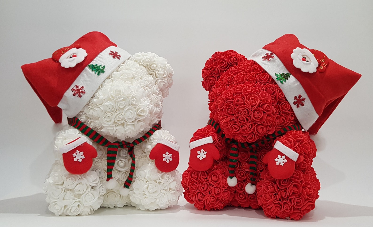 Christmas Rose Bear in a Gift Box Christmas Gift Christmas Etsy UK