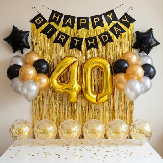 Set Fascia E Tiara Per 40° Compleanno Donna – Oro Rosa Con Scritta '40 & Fabulous' – Decorazioni Per Festa E Regalo Di Compleanno Per Lei - 3