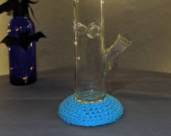 Flat Base Glass Cover | bong seat | bong cover *Multiple Colors Available*