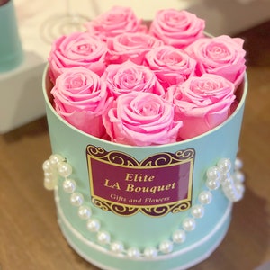 Geschenk für Hochzeit, Jubiläum, Valentinstag, Geburtstag. Rosenblüten die letzten Jahre haltbar gemacht
