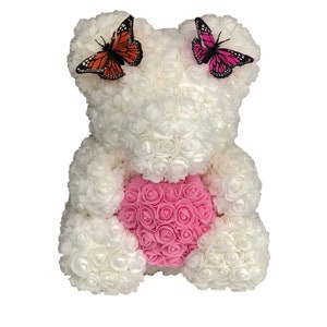Rose Bear with Butterfly