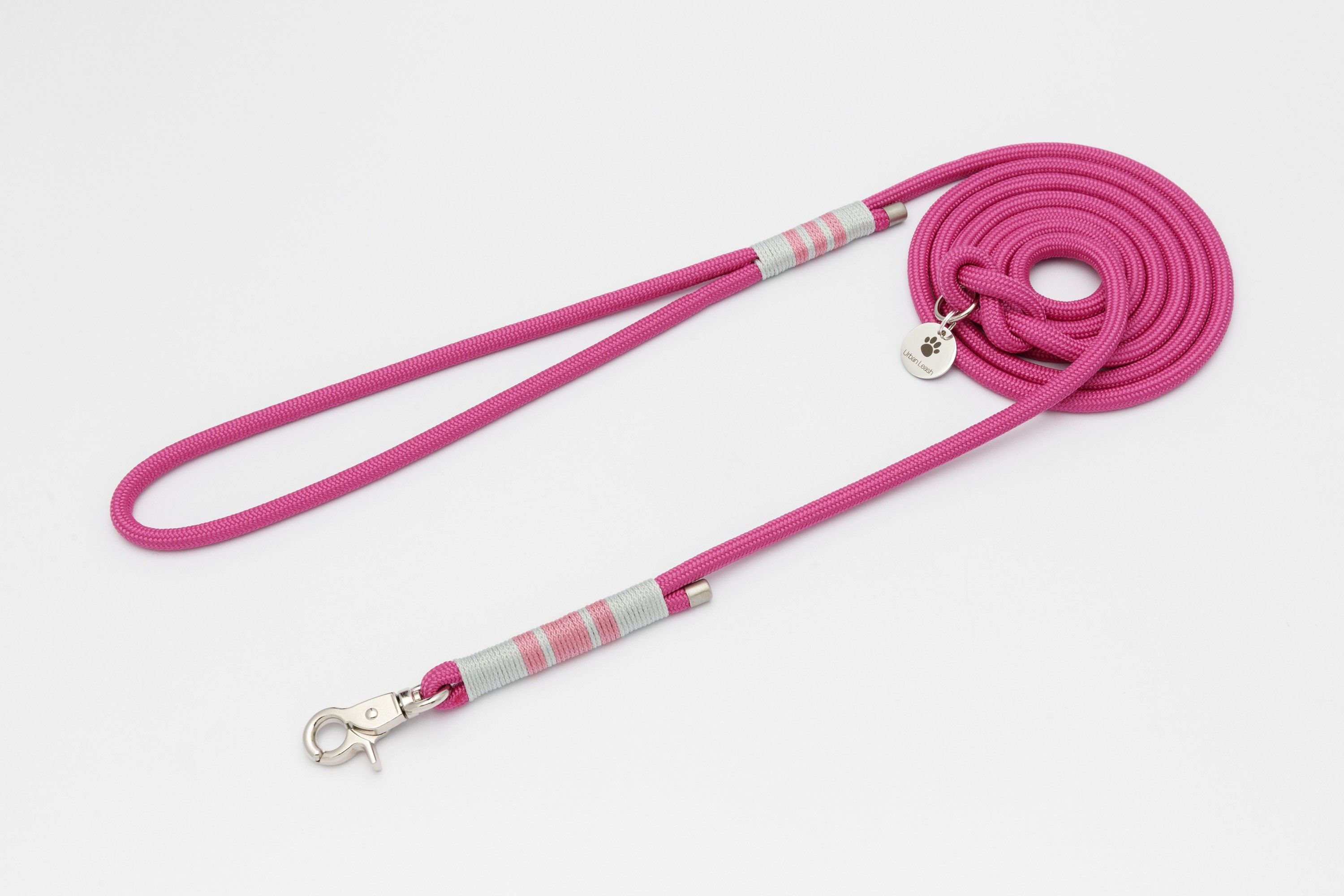 Dog Leash 6 Mm Pink Adjustable Possible in Set Etsy UK
