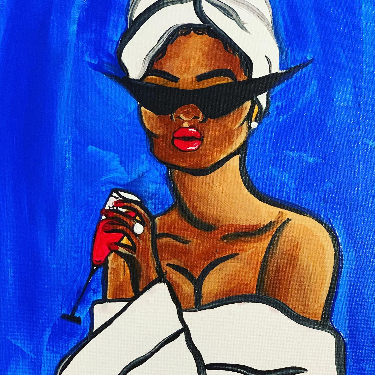 Paint and Sip/Pre drawn/ DIY Paint Party/Canvas painting/adult Etsy