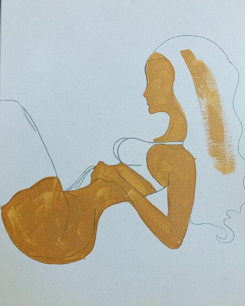 Pre Drawn Paint Party/ Adult DIY Painting/ Canvas Adult Party Etsy