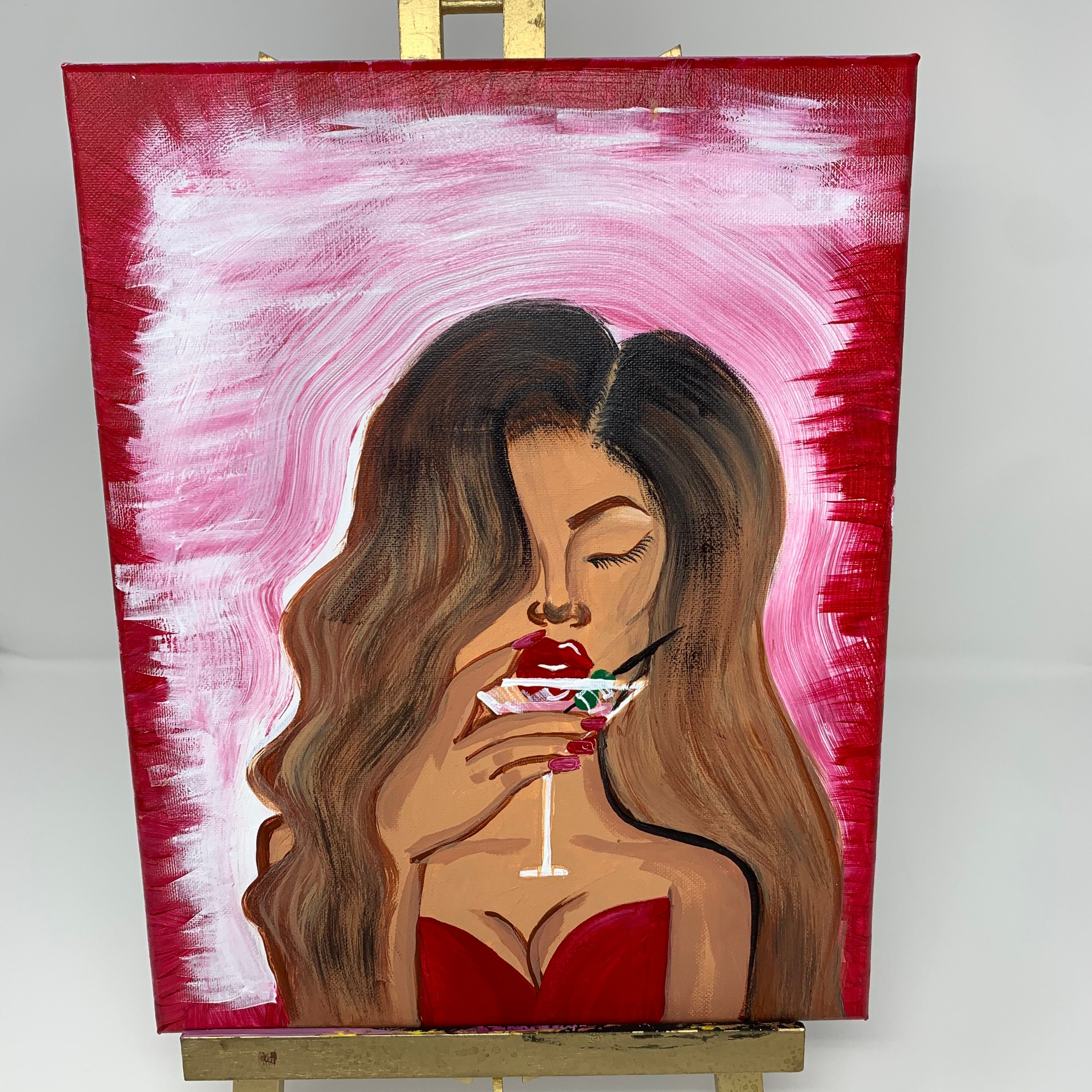 Paint and Sip/pre Drawn/ DIY Paint Party/canvas Painting/adult Etsy