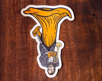 Chanterelle Sticker “All the Rain Promised”