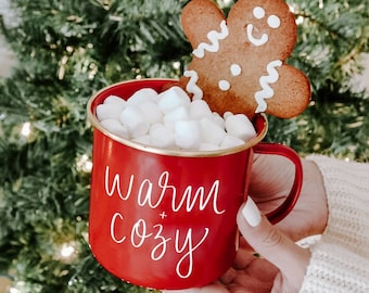 Warm + Cozy Red Campfire Coffee Mug