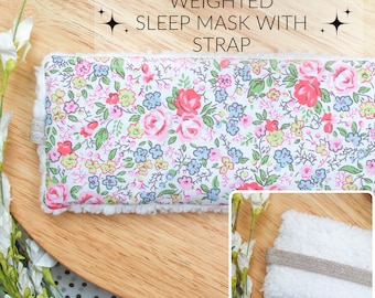 Weighted Sleep Mask Pillow, Lavender Eye Pillow with Strap, Sleep Mask, Aromatherapy & Stress Relief, Spa Sleep Relaxation, Spa Gifts, Yoga