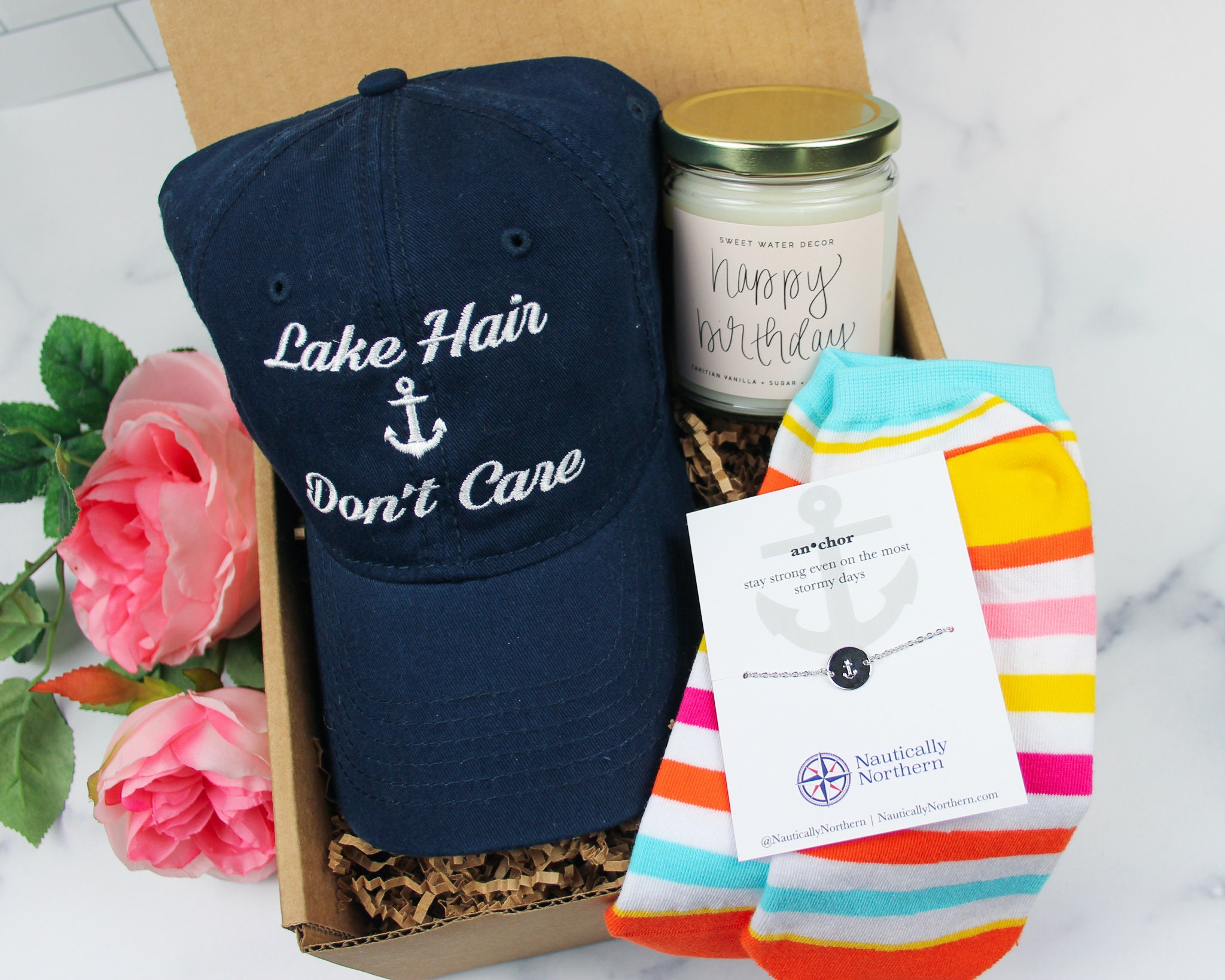 Lake Lover Gift Lake Lover Birthday Gift Box Anchor Etsy