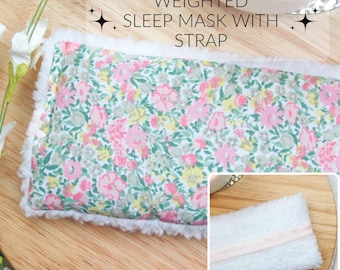 Weighted Sleep Mask, Sleep Mask, Weighted Eye Mask, Aromatherapy & Stress Relief, Spa Sleep Relaxation, Spa Gifts, Minky Sleep Mask,Faux Fur