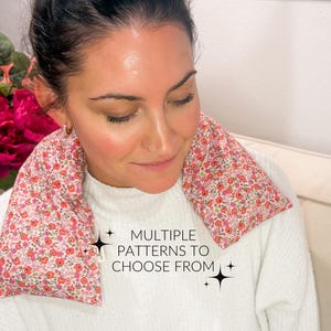 Neck Wrap Hot Cold Therapy Wrap | Microwavable Flax Rice Bag | Heating pad | Natural Healing | Cold Therapy and Spa Relaxation |