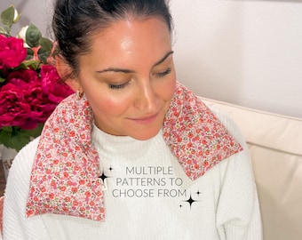 Neck Wrap Hot Cold Therapy Wrap | Microwavable Flax Rice Bag | Heating pad | Natural Healing | Cold Therapy and Spa Relaxation |