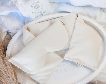 Neck Wrap Hot Cold Therapy Wrap | Microwavable Flax Rice Bag | Heating pad | Natural Muslin Cotton | Cold Therapy and Spa Relaxation |