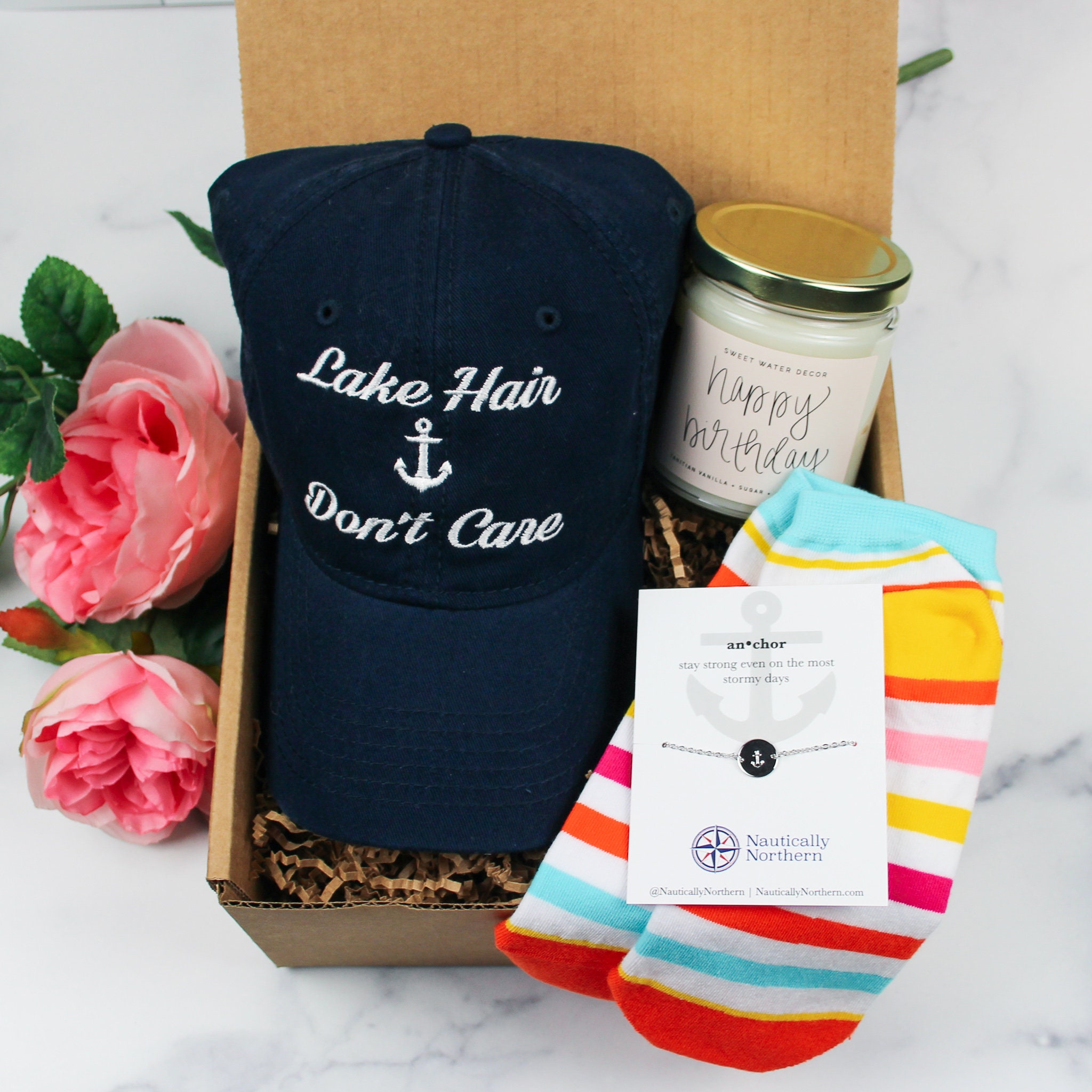 Lake Lover Gift Lake Lover Birthday Gift Box Anchor Etsy