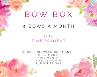 bow subscription box for babies